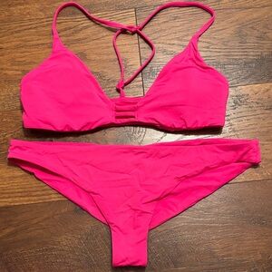 Roxy Hot Pink Bikini Set